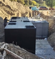 Station d'épuration des eaux usées MBR conteneurisée NQ-1 20m³/h, système de traitement des eaux usées automatisé sur remorque avec PLC pour hôtels et communautés, garantie 1 an