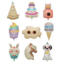 Ballons en aluminium pour gâteaux d'anniversaire, crèmes glacées, cupcakes, nuages, licornes, lapins – Nouveaux designs en gros pour la décoration de fêtes
