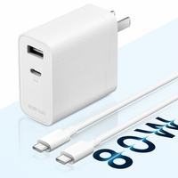 Ensemble de charge ultra-rapide 80W à double port en nitrure de gallium compatible avec la charge rapide PD, chargeur Q5Pro 80W pour Realme