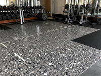 Dalles de terrazzo sans joint de luxe personnalisées, résistantes aux taches, en pierre artificielle pour hôtels 5 étoiles et appartements haut de gamme