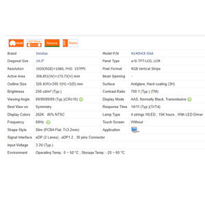 سيارة: 1 ، 1 ،/EAC ، Cd/<span class=keywords><strong>m</strong></span> بدون لمس ، شاشة LCD ، وحدة شاشة * * WLED جديدة ، 30 دبابيس - Product Image 6