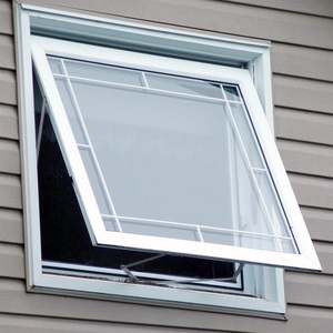 New <strong>Designs</strong> Bathroom Toilet Ventilation <strong>Small</strong> Pvc Upvc <strong>Glass</strong> Single Top Hung Awning <strong>Window</strong> - Product Image 4