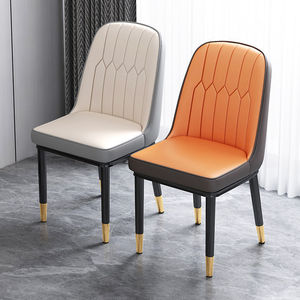 Silla de comedor de estilo nórdico, ligera, de lujo, rellena de espuma, cómoda, para el hogar y la oficina - Product Image 4