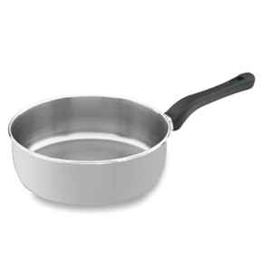 Pentola Sautex Studio in Acciaio Inox 18 Cm con Manico Nero per Cucinare - Product Image 1
