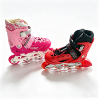 Quatre modèles alternatifs de patins à roulettes en ligne pour adultes, pour l'extérieur, avec 4 roues en PU légères, roulements ABEC-7, protection complète