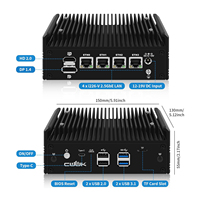 CWWK F16 Mini PC Fanless Ryzen 5 5500U 4x i226-V 2.5GbE LAN 2-NVMe USB-C DDR4 Firewall Appliance Micro PC OPNsense Mini Computer