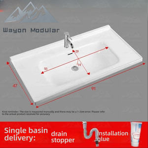 Wayon Luxury Artistic Vessel Sink Collection in Ceramic &amp; Glass for Modular Home Suites - Product Image 5