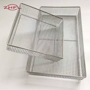 Cesta Rectangular Ecológica de Acero Inoxidable para Desinfección, Esterilización y Limpieza de Equipo Médico, Suministros de Laboratorio Industrial - Product Image 6