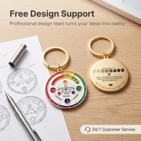 Porte-clés en métal personnalisés sur mesure, avec logo en émail dur ou souple, design gratuit, vente en gros, porte-clés mignons d'anime