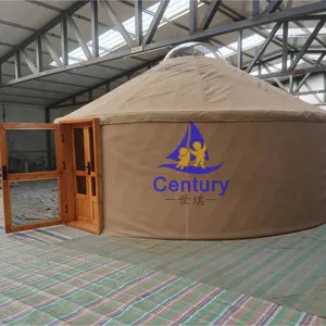 Yurta australiana Mongol de lujo con marco de madera para exteriores a la venta