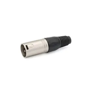 High Precision Nickel Plated Mount Plugs Male Audio Cable Adapters 3Pin Male Xlr Connector 3 Pin