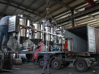 Equipo de refinación de aceite de almendras y manteca de karité de coco, refinería de petróleo crudo con tanque de desacidificación de aceite