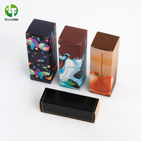 Boîte en papier pliable personnalisée, boîte d'emballage cosmétique en papier coloré avec logo personnalisé