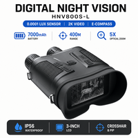 Dispositivo de Visión Nocturna Digital HNV800S-L, Binoculares con Zoom Óptico 5X, Pantalla LCD de 3 Pulgadas, Visión Nocturna Infrarroja para Exploración al Aire Libre