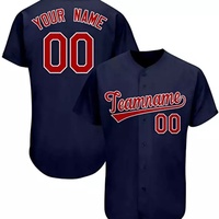 Maillot de baseball New York rose et noir à col en V, entièrement imprimé, pour hommes