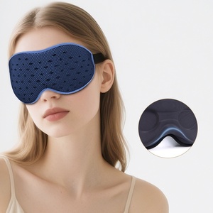<span class=keywords><strong>Masque</strong></span> de sommeil 3D profilé 360 °   <span class=keywords><strong>Masque</strong></span> de sommeil respirant anti-lumière pour les voyages, <span class=keywords><strong>avec</strong></span> ailette nasale et poches profondes pour les <span class=keywords><strong>yeux</strong></span> - Product Image 2