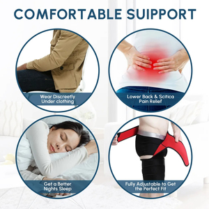 Nuevo Soporte de Compresión para el Muslo para Alivio del Dolor del Nervio Ciático, Cinturón Protector para Articulaciones de Cadera y Artritis, Envoltura para Ingle y Calentador de Piernas - Product Image 2