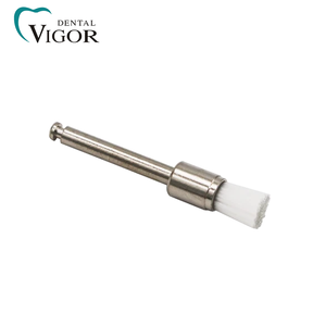 Brosse de polissage dentaire professionnelle, 100 pièces, en nylon transparent, plate, avec boîte à fermoir - Product Image 6