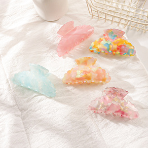 Goreis May New Product PVC 8cm <b>Spring</b> Summer Colorful Printed Accessories Women Hair <b>Clips</b> Hairpins - Product Image 3