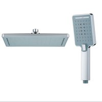 Ensemble de colonne de douche chromée moderne avec douchette et inverseur, garantie de 2 ans