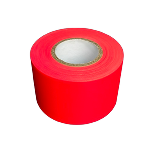 แถบติดเครื่องป้องกันความปลอดภัยสำหรับล่าสัตว์ขนาด2นิ้วเชือก150ฟุตแบบไม่ติดต้นไม้ติดตามนกพิราบริบบิ้นเรืองแสงสีส้ม - Product Image 2