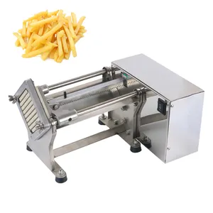 SS Professional Household Vegetable Radish Cucumber Cutting Dicing Machine Potato Fries Chip Cutter Slicer for Fast Food Chain