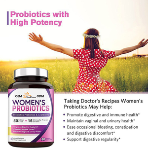 Cápsulas de Probióticos para Mujeres, Favorecen el Equilibrio Digestivo, Suplemento Probiótico, Apoyo Inmunológico - Product Image 4