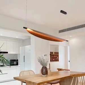 <span class=keywords><strong>Lustre</strong></span> suspendu moderne à LED, <span class=keywords><strong>long</strong></span>, pour salle à manger, cuisine, salon, lampe suspendue pour la maison, <span class=keywords><strong>lustre</strong></span> décoratif en <span class=keywords><strong>bois</strong></span> - Product Image 5