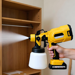 21V Cordless Electric Paint <b>Sprayer</b> 900ml Portable HVLP <b>Power</b> <b>Sprayer</b> with 2 Nozzles for Furniture Painting - Product Image 1