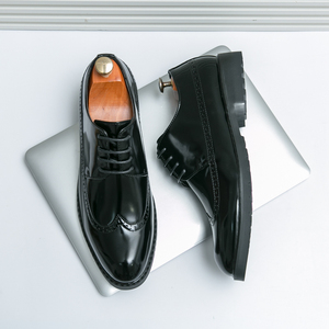 Nouvelles Chaussures Plates en Cuir pour Hommes Style 2025 – Idéales pour le Travail, les Mariages et les Occasions Décontractées – Chaussures Habillées Oxford en Cuir Véritable - Product Image 2