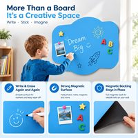 Stiker Dinding Magnetik Desain Awan OEM Grosir untuk Kamar Anak, Ruang Bermain, Kantor Rumah, dan Catatan Pengingat Harian