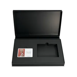 Роскошная Кредитная карта с именем, черный чехол, бумажная упаковка для карт nfc, рукава для членских карт, открывающаяся Съемная крышка, подарочная коробка