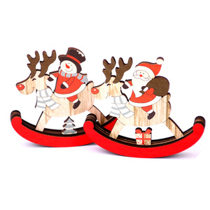 <b>Christmas</b> decorations, wooden rocking horse, <b>Christmas</b> gifts, Santa Claus figurines. - Product Image 5