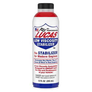 Tratamiento de Aceite de Motor Sintético Lucas Low Viscosity Stabilizer, Envase de Plástico de 12 FL OZ (355 mL), Hecho en EE. UU. - Product Image 1