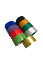 Ruban adhésif d'emballage imprimé 10 couleurs, résistant à l'humidité, personnalisé en usine (OPP/BOPP), avec logo sur mesure pour usage industriel, alimentaire, confiserie, épicerie et envoi postal