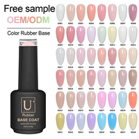 Base de Gel UV Professionnelle 64 Couleurs en Caoutchouc, Primer de Renforcement, Gel UV à Dissolution Rapide, Super Adhérence, Manucure Couleur YouGel