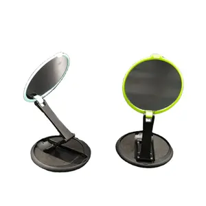작은 현대 세련된 확장 가능한 숙녀 거울 접이식 원형 화장품 거울 손잡이