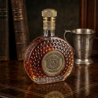 Bouteilles de Luxe en Verre XO 700ml Personnalisables Vides pour Cognac, Whisky, Spiritueux – Emballage Haute Qualité en Verre Flint