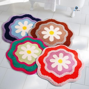 <span class=keywords><strong>Tapis</strong></span> <span class=keywords><strong>de</strong></span> <span class=keywords><strong>bain</strong></span> <span class=keywords><strong>en</strong></span> microfibre, <span class=keywords><strong>tapis</strong></span> <span class=keywords><strong>de</strong></span> salle <span class=keywords><strong>de</strong></span> <span class=keywords><strong>bain</strong></span> rond, <span class=keywords><strong>tapis</strong></span> <span class=keywords><strong>de</strong></span> <span class=keywords><strong>bain</strong></span> à séchage rapide, antidérapant, motif fleur <span class=keywords><strong>arc</strong></span>-<span class=keywords><strong>en</strong></span>-<span class=keywords><strong>ciel</strong></span>, 60x60cm - Product Image 6