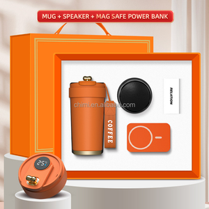 プロモーションラグジュアリー企業カスタムロゴマグカップ + スピーカー + パワーバンクビジネスオフィスギフトボックスセットメンズギフトセット - Product Image 5