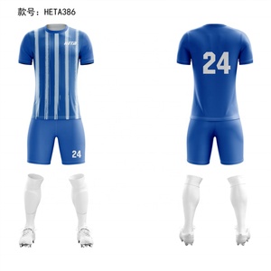 Maillot de football personnalisé, ensemble de maillots de football vintage, impression par sublimation, vêtements de football pour enfants, maillot de sport personnalisé - Product Image 1