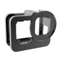 Cage de protection pour caméra en alliage d'aluminium CNC, étanche, de haute qualité, pour Hero 9-13, durable, légère, noire, avec support