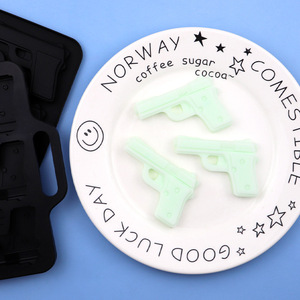 Safran Cool Pistolet Noir Silicone <span class=keywords><strong>Chocolat</strong></span> Moule Silicone Glace Moule Maison DIY Pistolet <span class=keywords><strong>Chocolat</strong></span> Jello Moules <span class=keywords><strong>De</strong></span> Cuisson - Product Image 1