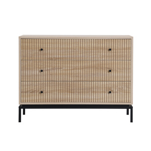 Commode <span class=keywords><strong>en</strong></span> <span class=keywords><strong>bois</strong></span> à 3 tiroirs pour chambre à coucher et salon Mobilier polyvalent pour la maison ou l'hôtel - Product Image 2