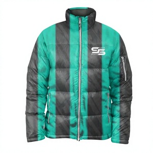 Veste d'hiver longue pour homme sur mesure OEM, imperméable, coupe-vent, fine et chaude avec impression par sublimation - Product Image 1