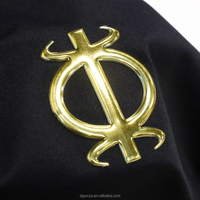 Étiquettes de vêtements personnalisées en silicone TPU écologique avec logo 3D en relief, transfert DTF doré, rouleaux de patchs thermocollants avec nom de marque et motifs