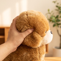 Peluche chien réaliste mignonne et douce, idéale pour les grossistes, les détaillants et le marché de la revente