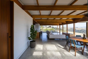 Évasion culturelle Maisons architecturales en bois Villas de campagne avec design à poutres en bois Mélange de paysages pour usage domestique - Product Image 6