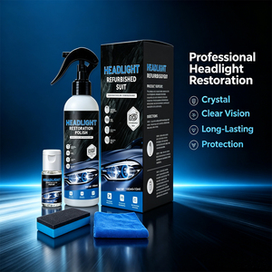 Kits de polissage pour la restauration des phares de <span class=keywords><strong>voiture</strong></span>, éliminent l'oxydation, restaurent la clarté, éclaircissent et protègent, liquide de polissage pour phares - Product Image 2