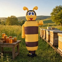 Danseur gonflable personnalisé en forme d'abeille |   Danseur Aérien Dynamique Abeille pour Cérémonie de Ouverture et Publicité Extérieure